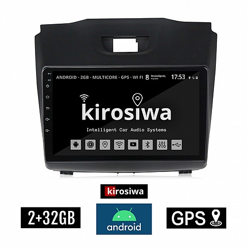 KIROSIWA 2+32GB ISUZU D-MAX (2012 - 2020) Android οθόνη αυτοκίνητου 2GB με GPS WI-FI (ηχοσύστημα αφής 9" ιντσών OEM Youtube Playstore MP3 USB Radio Bluetooth Mirrorlink εργοστασιακή, 4x60W, AUX) FE-1354