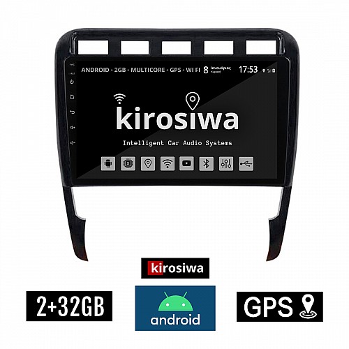 KIROSIWA 2+32GB PORSCHE CAYENNE (2002 - 2011) Android οθόνη αυτοκίνητου 2GB με GPS WI-FI (ηχοσύστημα αφής 9" ιντσών OEM Youtube Playstore MP3 USB Radio Bluetooth Mirrorlink εργοστασιακή, 4x60W, AUX) FE-1367