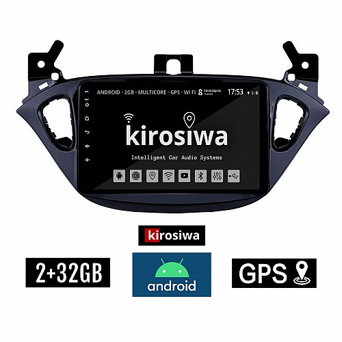 KIROSIWA 2+32GB OPEL ADAM (μετά το 2013) Android οθόνη αυτοκίνητου 2GB με GPS WI-FI (ηχοσύστημα αφής 9" ιντσών Youtube Playstore MP3 USB Radio Bluetooth Mirrorlink εργοστασιακή, 4x60W, AUX)