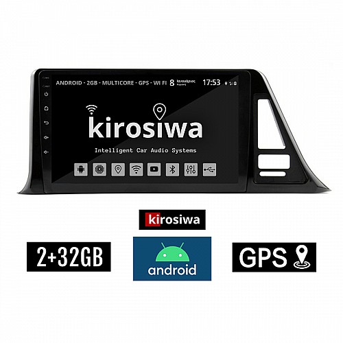 KIROSIWA 2+32GB TOYOTA CHR (μετά το 2017) Android οθόνη αυτοκίνητου 2GB με GPS WI-FI (ηχοσύστημα αφής 9" ιντσών OEM Youtube Playstore MP3 USB Radio Bluetooth Mirrorlink εργοστασιακή, 4x60W, AUX) KLS-7825