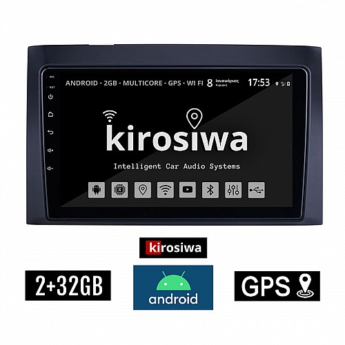 KIROSIWA 2+32GB ISUZU D-MAX (2003 - 2011) Android οθόνη αυτοκίνητου 2GB με GPS WI-FI (ηχοσύστημα αφής 9" ιντσών OEM Youtube Playstore MP3 USB Radio Bluetooth Mirrorlink εργοστασιακή, 4x60W, AUX) KLS-7981