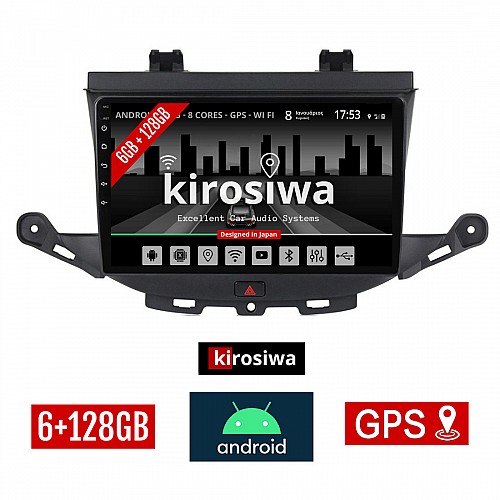 KIROSIWA 6+128GB OPEL ASTRA K (μετά το 2015) Android οθόνη αυτοκίνητου 6GB με GPS WI-FI (ηχοσύστημα αφής 9" ιντσών OEM Youtube Playstore MP3 USB Radio Bluetooth Mirrorlink DSP Apple Carplay Android Auto 4G SIM card 4x60W, AUX) KLS-8023