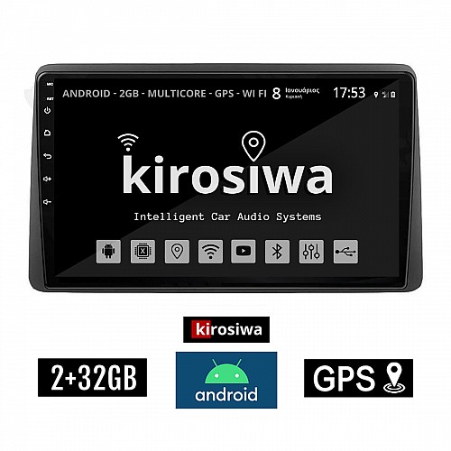 KIROSIWA 2+32GB TOYOTA YARIS (μετά το 2020) Android οθόνη αυτοκίνητου 2GB με GPS WI-FI (2+32GB ηχοσύστημα αφής 9" ιντσών OEM Youtube Playstore MP3 USB Radio Bluetooth Mirrorlink εργοστασιακή, 4x60W) KLS-8061