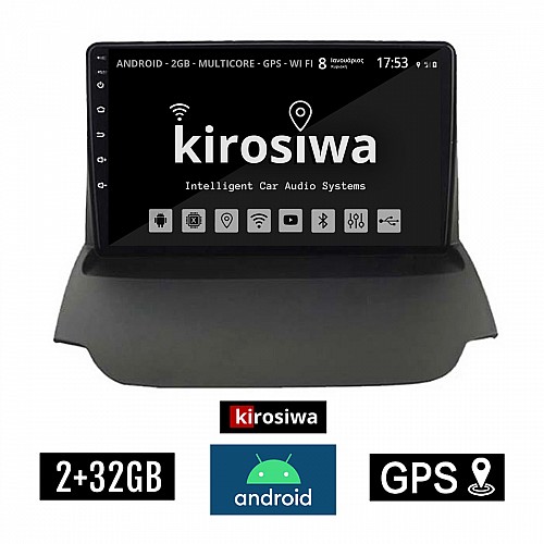 KIROSIWA 2+32GB FORD ECOSPORT (2012 - 2018) Android οθόνη αυτοκίνητου 2GB με GPS WI-FI (ηχοσύστημα αφής 9" ιντσών OEM Youtube Playstore MP3 USB Radio Bluetooth Mirrorlink εργοστασιακή 4x60W, AUX) RS-524