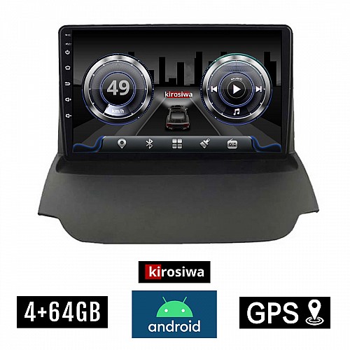 KIROSIWA 4+64GB FORD ECOSPORT (2012 - 2018) Android οθόνη αυτοκίνητου 4GB με GPS WI-FI (ηχοσύστημα αφής 9" ιντσών OEM Youtube Playstore MP3 USB Radio Bluetooth Mirrorlink  DSP 4x60W Apple Carplay Android Auto 4G SIM card) RS-525