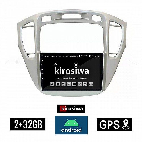 KIROSIWA 2+32GB TOYOTA HIGHLANDER (2002 - 2009) Android οθόνη αυτοκίνητου 2GB με GPS WI-FI (ηχοσύστημα αφής 9" ιντσών OEM Youtube Playstore MP3 USB Radio Bluetooth Mirrorlink εργοστασιακή 4x60W, AUX) BR-1490