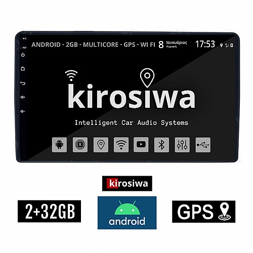 KIROSIWA 2+32GB MITSUBISHI OUTLANDER (2001 - 2005) Android οθόνη αυτοκίνητου 2GB με GPS WI-FI (ηχοσύστημα αφής 9" ιντσών OEM Youtube Playstore MP3 USB Radio Bluetooth Mirrorlink εργοστασιακή 4x60W, AUX) BR-1512