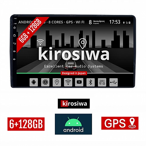 KIROSIWA 6+128GB MITSUBISHI OUTLANDER (2001 - 2005) Android οθόνη αυτοκίνητου 6GB με GPS WI-FI (ηχοσύστημα αφής 9" ιντσών OEM Youtube Playstore MP3 USB Radio Bluetooth Mirrorlink DSP Apple Carplay Android Auto 4G SIM card 4x60W, AUX) BR-1514