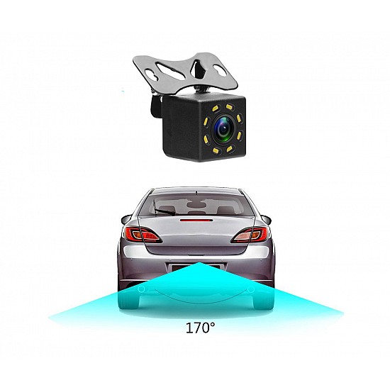 Κάμερα οπισθοπορείας αυτοκινήτου με 8 led για νυχτερινή λήψη (universal)