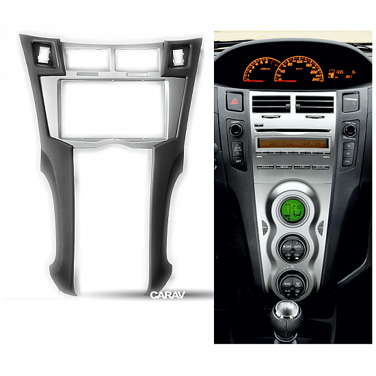 Πρόσοψη Toyota Yaris (2006 - 2011) (2-DIN πλαίσιο για ηχοσύστημα ή οθόνη αυτοκινήτου 2DIN φιλέτο 2 DIN)