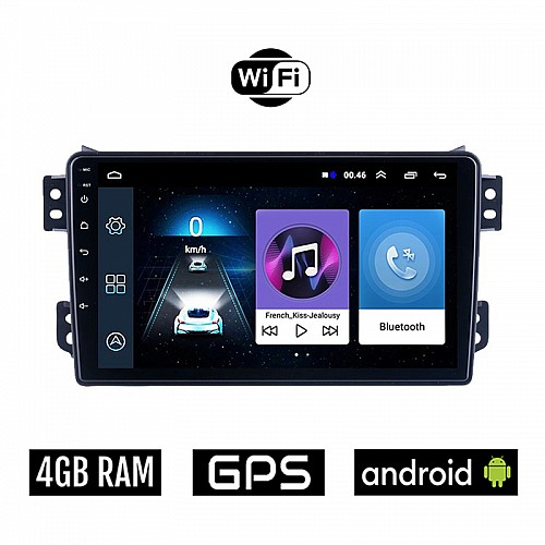 OPEL AGILA (μετά το 2008) Android οθόνη αυτοκίνητου 4GB με GPS WI-FI (ηχοσύστημα αφής 9" ιντσών OEM Youtube Playstore MP3 USB Radio Bluetooth Mirrorlink εργοστασιακή, 4x60W, AUX) OP36-4GB