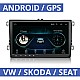 VW SKODA SEAT Android οθόνη αυτοκίνητου 9 ιντσών GPS WI-FI (Playstore Youtube Volkswagen Golf Polo Passat Octavia Leon MP3 USB Video radio ΟΕΜ Bluetooth 8229N OEM Mirrorlink)