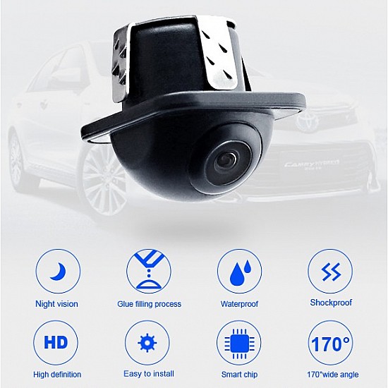 Κάμερα οπισθοπορείας αυτοκινήτου (γωνιακή χωνευτή) High Definition (universal)