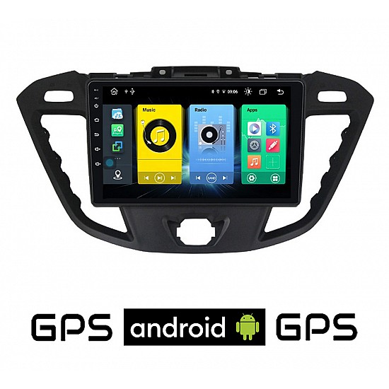 FORD TRANSIT CUSTOM (μετά το 2013) Android οθόνη αυτοκίνητου με GPS WI-FI (ηχοσύστημα αφής 9 ιντσών OEM Youtube Playstore MP3 USB Radio Bluetooth Mirrorlink εργοστασιακή, 4x60W, AUX) FO41