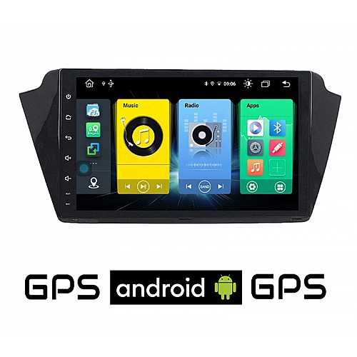 SKODA FABIA (μετά το 2015) Android οθόνη αυτοκίνητου με GPS WI-FI (ηχοσύστημα αφής 9" ιντσών OEM Youtube Playstore MP3 USB Radio Bluetooth Mirrorlink εργοστασιακή, 4x60W, AUX) SK57