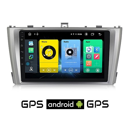 TOYOTA AVENSIS (2009 - 2016) Android οθόνη αυτοκίνητου με GPS WI-FI (ηχοσύστημα αφής 9" ιντσών OEM Youtube Playstore MP3 USB Radio Bluetooth Mirrorlink εργοστασιακή, 4x60W, AUX) TO120 
