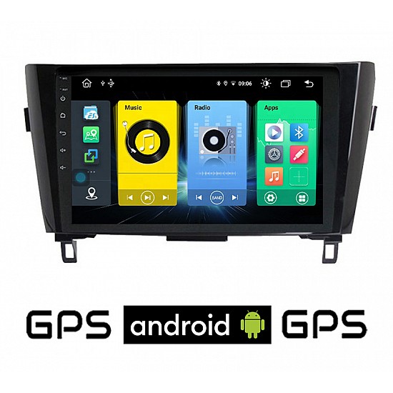 NISSAN QASHQAI (μετά το 2014) Android οθόνη αυτοκίνητου με GPS WI-FI (ηχοσύστημα αφής 10 ιντσών OEM Youtube Playstore MP3 USB Radio Bluetooth Mirrorlink εργοστασιακή, 4x60W, AUX) NIS170