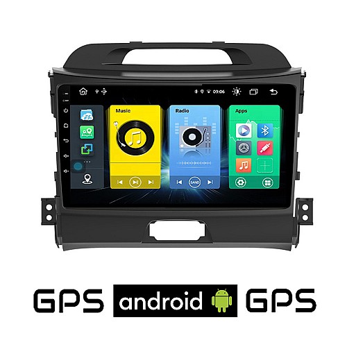 KIA SPORTAGE (2010 - 2015) Android οθόνη αυτοκίνητου με GPS WI-FI (ηχοσύστημα αφής 9" ιντσών OEM Youtube Playstore MP3 USB Radio Bluetooth Mirrorlink εργοστασιακή, 4x60W, AUX) KI221