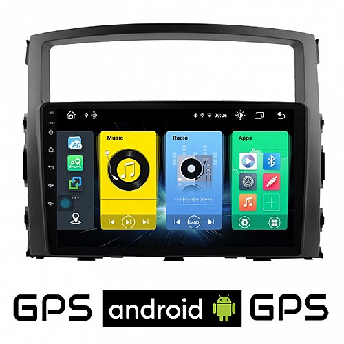 MITSUBISHI PAJERO (2006 - 2013) Android οθόνη αυτοκίνητου με GPS WI-FI (ηχοσύστημα αφής 9" ιντσών OEM Youtube Playstore MP3 USB Radio Bluetooth Mirrorlink εργοστασιακή, 4x60W, AUX) MIT328