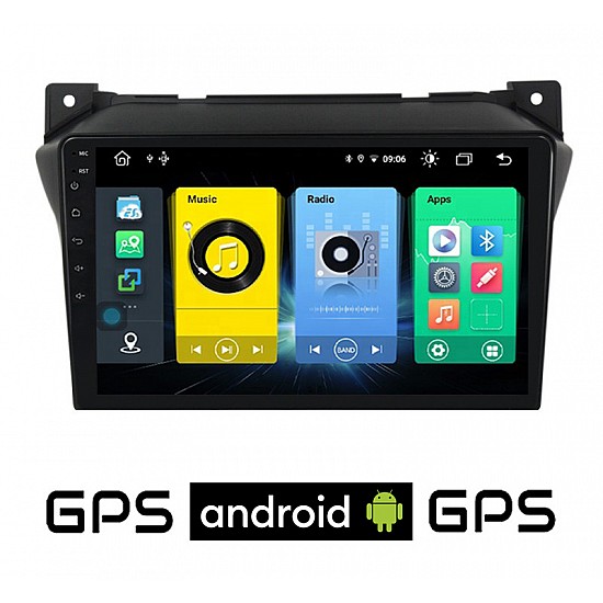 SUZUKI ALTO (2009-2016) Android οθόνη αυτοκίνητου με GPS WI-FI (ηχοσύστημα αφής 9 ιντσών OEM Youtube Playstore MP3 USB Radio Bluetooth Mirrorlink εργοστασιακή, 4x60W, AUX) SUZ369