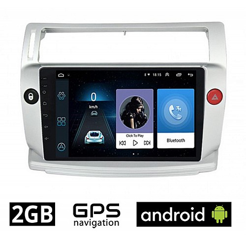 CITROEN C4 (2004 - 2010) Android οθόνη αυτοκίνητου 2GB με GPS WI-FI (ηχοσύστημα αφής 9" ιντσών OEM Youtube Playstore MP3 USB Radio Bluetooth Mirrorlink εργοστασιακή, 4x60W, AUX) CIT325-2GB