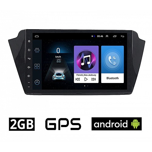 SKODA FABIA (μετά το 2015) Android οθόνη αυτοκίνητου 2GB με GPS WI-FI (ηχοσύστημα αφής 9" ιντσών OEM Youtube Playstore MP3 USB Radio Bluetooth Mirrorlink εργοστασιακή, 4x60W, AUX) SK57-2GB