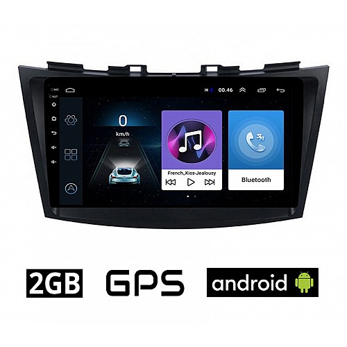 SUZUKI SWIFT (2011 - 2016) Android οθόνη αυτοκίνητου 2GB με GPS WI-FI (ηχοσύστημα αφής 9" ιντσών OEM Youtube Playstore MP3 USB Radio Bluetooth Mirrorlink εργοστασιακή, 4x60W, AUX) SUZ389-2GB