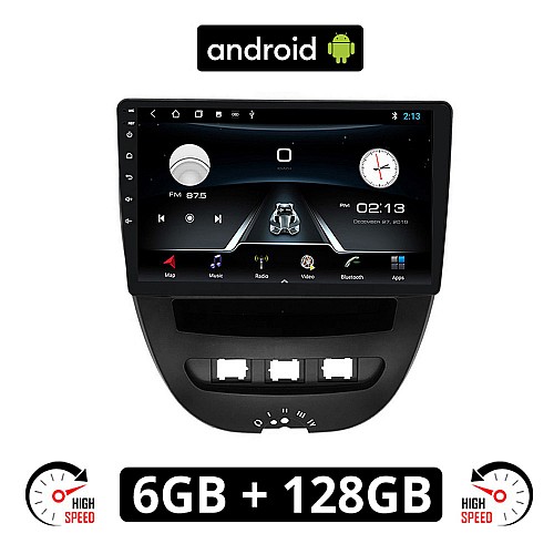 CITROEN C1 (2005 - 2014) Android οθόνη αυτοκίνητου 6GB με GPS WI-FI (ηχοσύστημα αφής 10" ιντσών OEM Youtube Playstore MP3 USB Radio Bluetooth Mirrorlink εργοστασιακή, 4x60W, AUX) CIT135-6GB