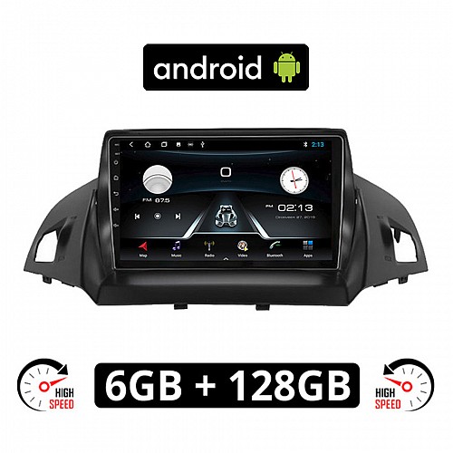 FORD KUGA (μετά το 2013) Android οθόνη αυτοκίνητου 6GB με GPS WI-FI (ηχοσύστημα αφής 9" ιντσών OEM Youtube Playstore MP3 USB Radio Bluetooth Mirrorlink εργοστασιακή, 4x60W, AUX) FO339-6GB