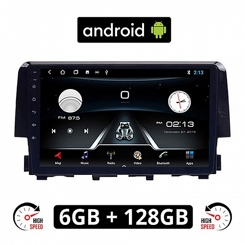  HONDA CIVIC (μετά το 2016) Android οθόνη αυτοκίνητου 6GB με GPS WI-FI (ηχοσύστημα αφής 9" ιντσών OEM Youtube Playstore MP3 USB Radio Bluetooth Mirrorlink εργοστασιακή, 4x60W, AUX) HO145-6GB