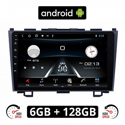 HONDA CR-V (2007 - 2012) Android οθόνη αυτοκίνητου 6GB με GPS WI-FI (ηχοσύστημα αφής 9" ιντσών OEM Youtube Playstore MP3 USB Radio Bluetooth Mirrorlink εργοστασιακή, 4x60W, πλοηγός)