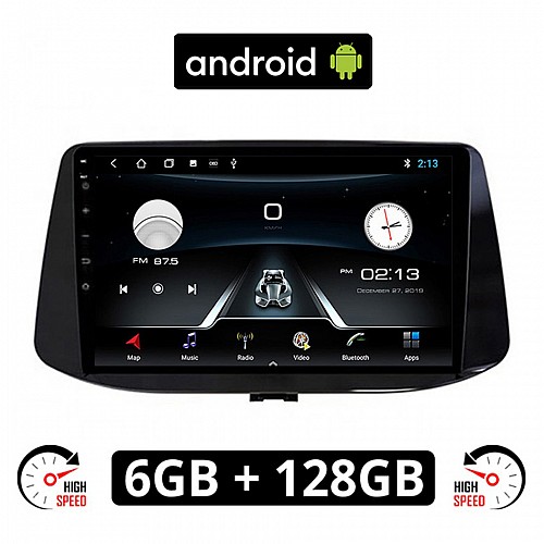 HYUNDAI i30 (μετά το 2018) Android οθόνη αυτοκίνητου με GPS WI-FI 6GB (ηχοσύστημα αφής 9" ιντσών OEM Youtube Playstore MP3 USB Radio Bluetooth Mirrorlink εργοστασιακή, 4x60W, AUX) HY275-6GB