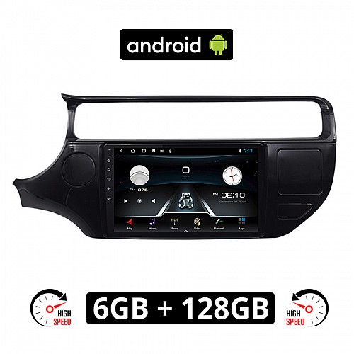 KIA RIO (2015 - 2017) Android οθόνη αυτοκίνητου 6GB με GPS WI-FI (ηχοσύστημα αφής 9" ιντσών OEM Youtube Playstore MP3 USB Radio Bluetooth Mirrorlink εργοστασιακή, 4x60W, AUX)