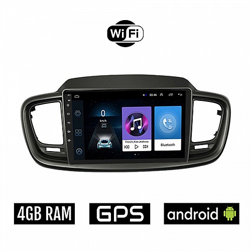 KIA SORENTO (2015-2020) Android οθόνη αυτοκίνητου 4GB με GPS WI-FI (ηχοσύστημα αφής 10" ιντσών OEM Youtube Playstore MP3 USB Radio Bluetooth Mirrorlink εργοστασιακή, 4x60W, AUX)