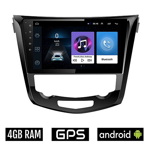 NISSAN QASHQAI (μετά το 2014) Android οθόνη αυτοκίνητου 4GB με GPS WI-FI (ηχοσύστημα αφής 10" ιντσών OEM Youtube Playstore MP3 USB Radio Bluetooth Mirrorlink εργοστασιακή, 4x60W, AUX)