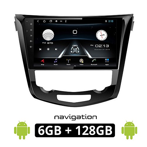 NISSAN QASHQAI (μετά το 2014) Android οθόνη αυτοκίνητου 6GB με GPS WI-FI (ηχοσύστημα αφής 10" ιντσών OEM Youtube Playstore MP3 USB Radio Bluetooth Mirrorlink εργοστασιακή, 4x60W, AUX) NIS188-6GB