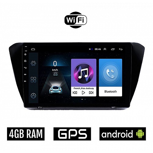 SKODA SUPERB μετά το 2015 Android οθόνη αυτοκίνητου 4GB με GPS WI-FI (ηχοσύστημα αφής 10" ιντσών OEM Youtube Playstore MP3 USB Radio Bluetooth Mirrorlink εργοστασιακή, AUX, 4x60W)