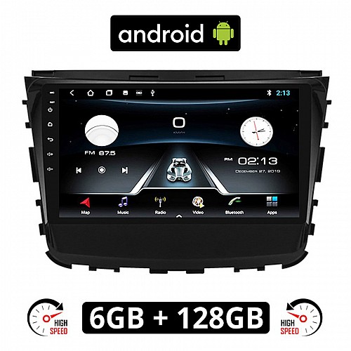 SSANGYONG REXTON (μετά το 2017) Android οθόνη αυτοκίνητου 6GB με GPS WI-FI (ηχοσύστημα αφής 10" ιντσών OEM Youtube Playstore MP3 USB Radio Bluetooth Mirrorlink REXTON εργοστασιακή, AUX, 4x60W)