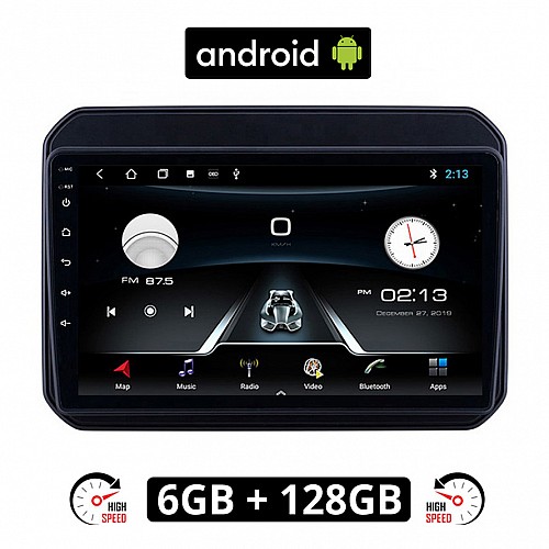 SUZUKI IGNIS (μετά το 2016) Android οθόνη αυτοκίνητου 6GB με GPS WI-FI (ηχοσύστημα αφής 9" ιντσών OEM Youtube Playstore MP3 USB Radio Bluetooth Mirrorlink εργοστασιακή, AUX, 4x60W) SUZ371-6GB