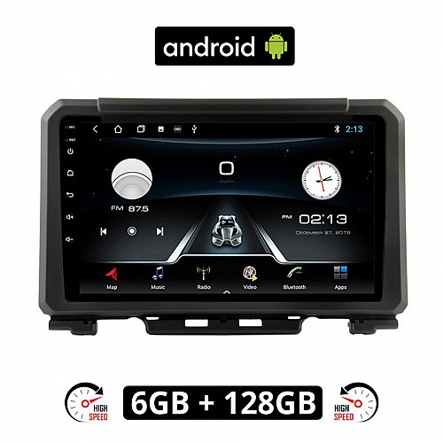 SUZUKI JIMNY (μετά το 2018) Android οθόνη αυτοκίνητου 6GB με GPS WI-FI (ηχοσύστημα αφής 9" ιντσών OEM Youtube Playstore MP3 USB Radio Bluetooth Mirrorlink εργοστασιακή, AUX, 4x60W)