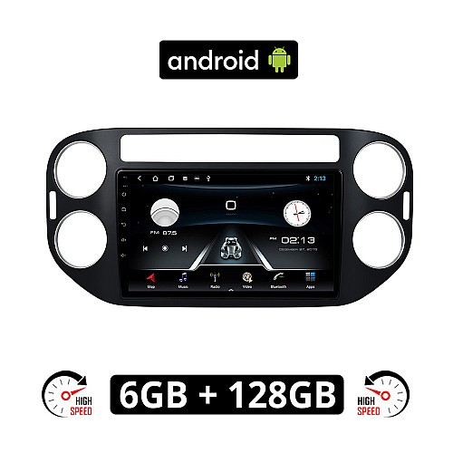 Volkswagen VW TIGUAN (2009 - 2016) Android οθόνη αυτοκίνητου 6GB με GPS WI-FI (ηχοσύστημα αφής 9" ιντσών OEM Youtube Playstore MP3 USB Radio Bluetooth Mirrorlink μαύρο, 4x60W) VO26BL-6GB