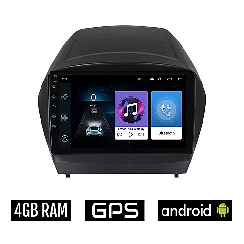 HYUNDAI IX35 2010-2015 Android οθόνη αυτοκίνητου με GPS WI-FI 4GB (ηχοσύστημα αφής 9" ιντσών OEM Youtube Playstore MP3 USB Radio Bluetooth Mirrorlink εργοστασιακή, 4x60W, AUX)