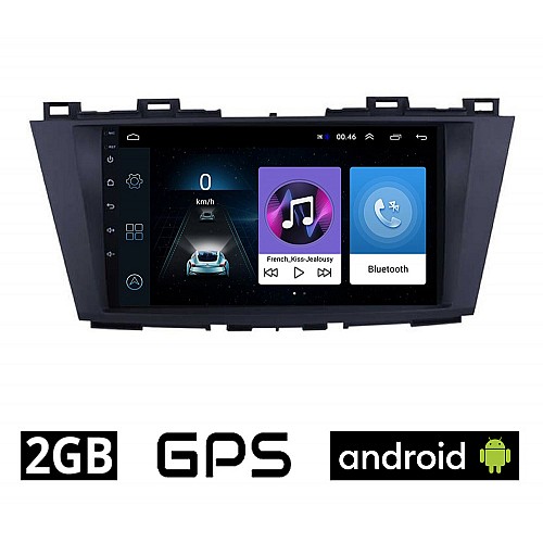 MAZDA 5 (μετά το 2011) Android οθόνη αυτοκίνητου 2GB με GPS WI-FI (ηχοσύστημα αφής 9" ιντσών OEM Youtube Playstore MP3 USB Radio Bluetooth Mirrorlink εργοστασιακή, 4x60W, AUX)  MA920-2GB