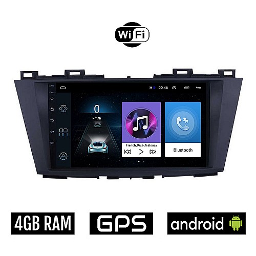 MAZDA 5 (μετά το 2011) Android οθόνη αυτοκίνητου 4GB με GPS WI-FI (ηχοσύστημα αφής 9" ιντσών OEM Youtube Playstore MP3 USB Radio Bluetooth Mirrorlink εργοστασιακή, 4x60W, AUX)