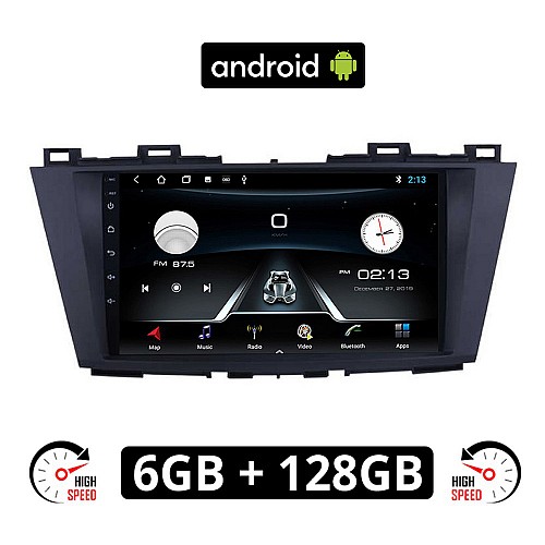 MAZDA 5 (μετά το 2011) Android οθόνη αυτοκίνητου 6GB με GPS WI-FI (ηχοσύστημα αφής 9" ιντσών OEM Youtube Playstore MP3 USB Radio Bluetooth Mirrorlink εργοστασιακή, 4x60W, AUX)