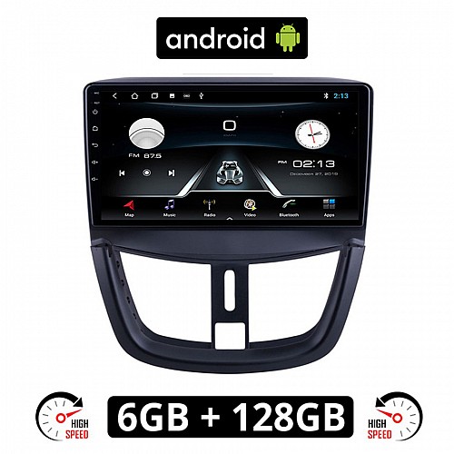 PEUGEOT 207 (μετά το 2007) Android οθόνη αυτοκίνητου 6GB με GPS WI-FI (ηχοσύστημα αφής 9" ιντσών OEM Youtube Playstore MP3 USB Radio Bluetooth Mirrorlink εργοστασιακή, 4x60W, AUX) PE33-6GB