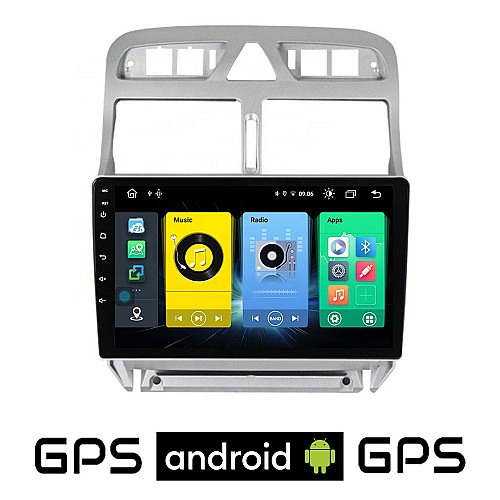 PEUGEOT 307 (2002-2013) Android οθόνη αυτοκίνητου με GPS WI-FI (ηχοσύστημα αφής 9" ιντσών OEM Youtube Playstore MP3 USB Radio Bluetooth Mirrorlink εργοστασιακή, 4x60W, AUX) PE123
