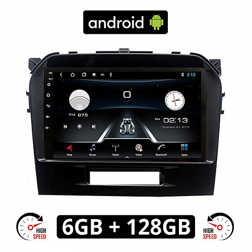 SUZUKI GRAND VITARA (μετά το 2016) Android οθόνη αυτοκίνητου 6GB με GPS WI-FI (ηχοσύστημα αφής 9" ιντσών OEM Youtube Playstore MP3 USB Radio Bluetooth Mirrorlink εργοστασιακή, AUX, 4x60W) SUZ37-6GB