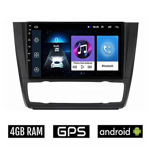BMW E81 (E82 E87 E88) 2004 - 2013 Android οθόνη αυτοκίνητου 4GB με GPS WI-FI (ΣΕΙΡΑ 1 E81 E82 E87 E88 ηχοσύστημα αφής 9" ιντσών OEM Playstore MP3 USB Radio Bluetooth εργοστασιακή 4x60W)