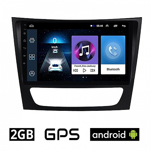 MERCEDES E (W211) 2003-2009 Android οθόνη αυτοκίνητου 2GB με GPS WI-FI (ηχοσύστημα αφής 9" ιντσών OEM Youtube Playstore MP3 USB Radio Bluetooth Mirrorlink εργοστασιακή, 4x60W, Benz) ME35-2GB